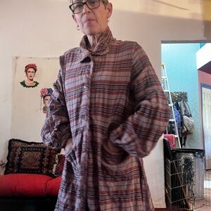 Free people plaid flannel jacket.